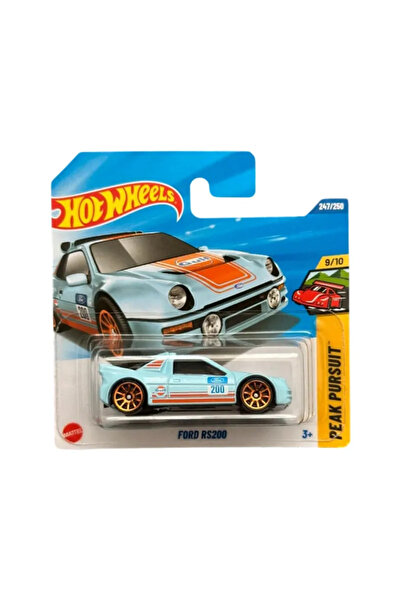 HOT WHEELS , Ford RS200, blue, scale 1:64