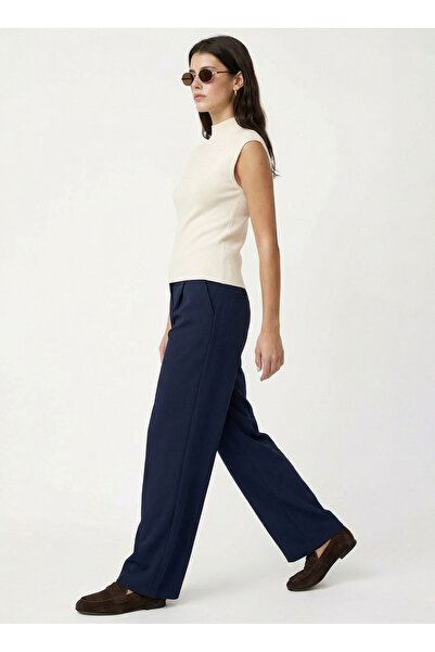 Fabrika Normal Bel Regular Fit Lacivert Kadın Pantolon F6SL-PNT0034