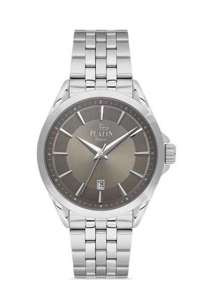 Platin Pierre ساعة يد رجالية HDS-PL-1303GA-A9 بسوار فولاذي مع تقويم