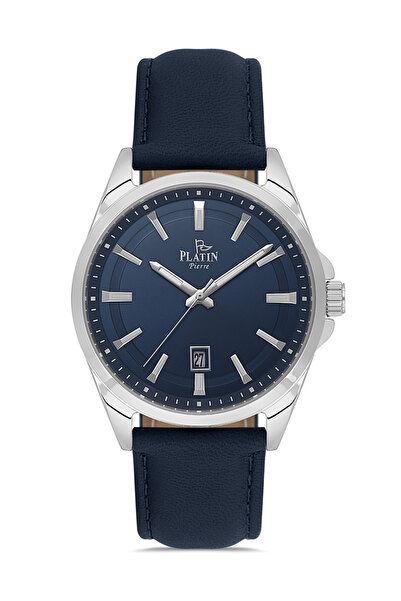 Platin Pierre Hds-pl-1230gb-l3 leather strap men's watch with calendar
