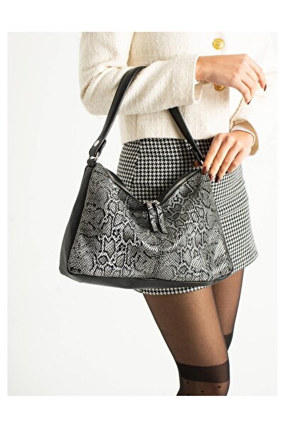Jacquline snake skin kadın omuz çanta