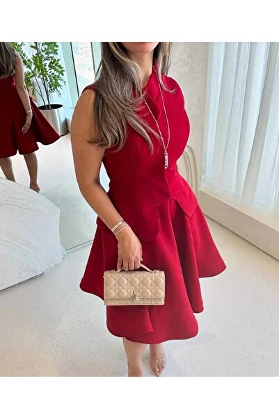 haninline Soft two-tone Eid dress