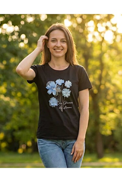 ihaoo Women's 3D Floral print T-shirt