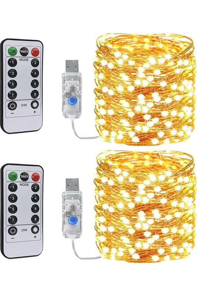 Yoawllty 2-Piece Set of 10M Ramadan LED String Lights, USB-Powered Ramadan Li...