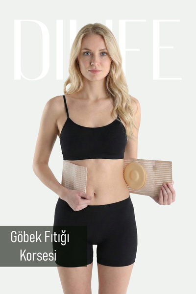 DILIFE Göbek Fıtığı Korsesi Göbek Fıtığını Destekler İyileşmeye Yardımcı Fıtı...