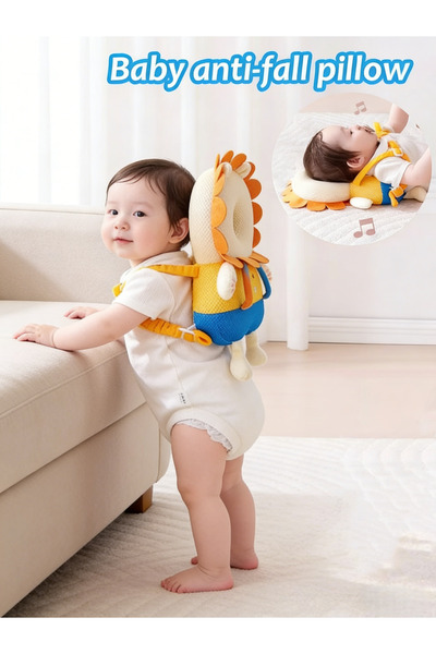 Generic Baby head protection backpack Children's anti-fall pillow Warning sou...