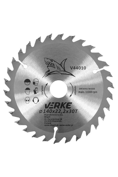 VERKE Disc de tăiat lemn, V44010, 140x22.2mm