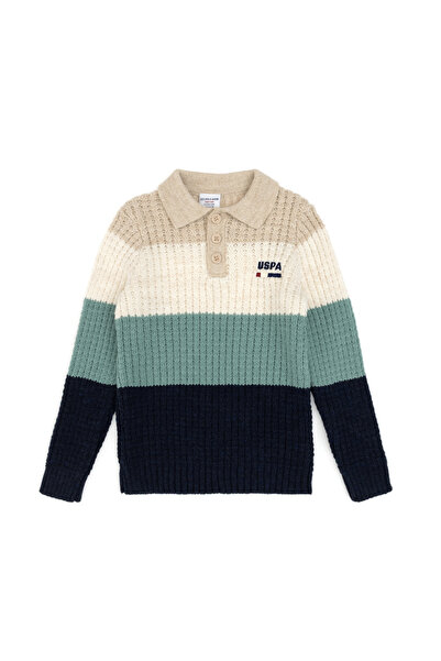 U.S. Polo Assn. Boy's Light Navy Blue Sweater 50311123-Vr059