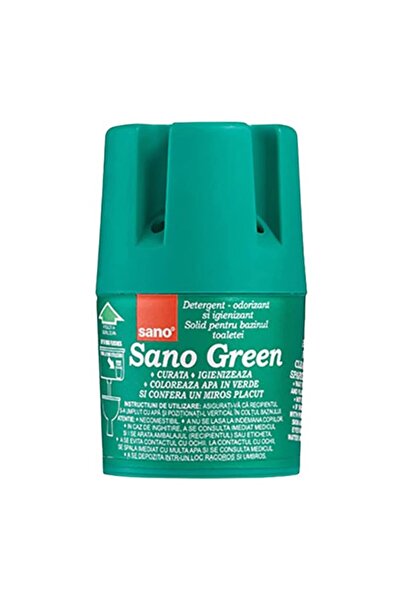 Sano Set 3 x Odorizant Solid pentru Rezervorul Toaletei Sano, Verde, 150 g