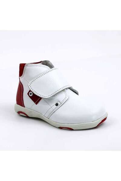 tino Lightweight boots for children, made of natural leather OUTLET 3078-WHIT...