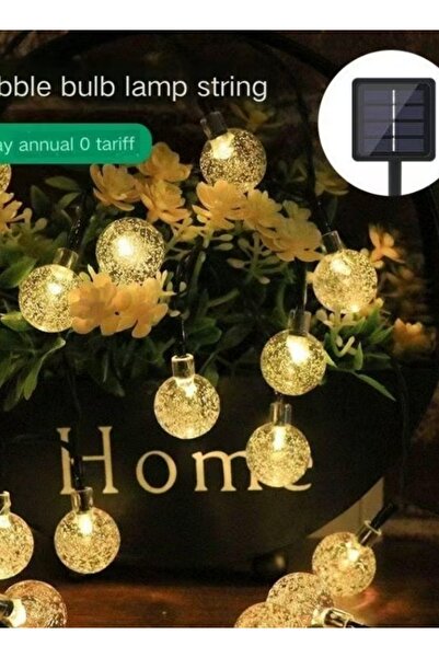 None سلسلة إضاءة بطول 7 أمتار، مزودة بـ 50 مصباح LED أبيض دافئ، و8 أوضاع إضاء...