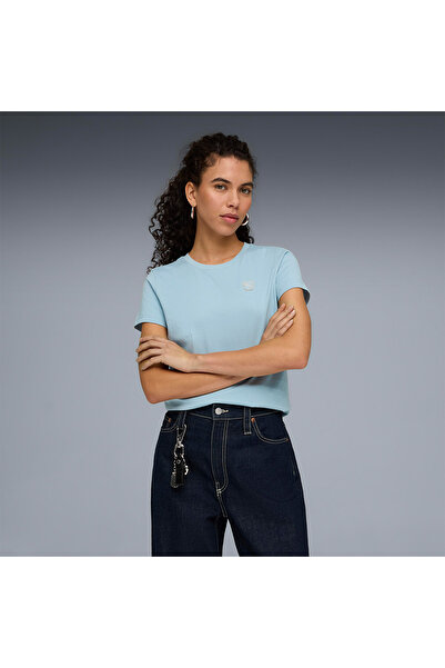 Puma Essential Elevated Women's Turquoise T-Shirt