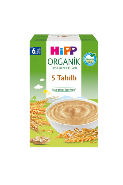 Hipp Organik 5 Tahıllı Kaşık Maması 200 Gr * 2 Adet