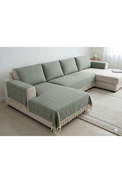 FERAY TEXTILE Koltuk Örtüsü 180x210 cm | Kaymaz Dokulu, Püsküllü Şık Tasarım ...