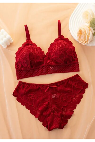 Sfmstore 2-Piece Underwear Set - D Stitch-Free S Seamless Bra Panties Non-Mar...