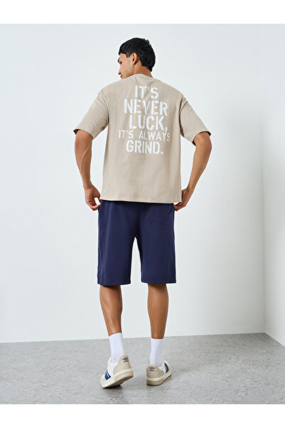 Styli Men Graphic Oversized T-Shirt and Shorts Co-Ords