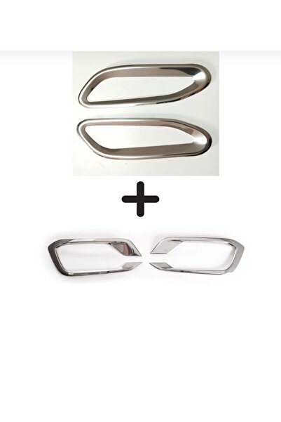 MİKOLİNE OTOMOTİV Fiat Egea krom Sinyal Çerçevesi + Sis Çerçevesi 2020 üzeri ...