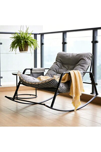 Mtanvxay أريكة مزدوجة مبطنة، كرسي هزاز بنقشة مربعات، سرير هزاز مع حقيبة تخزين...