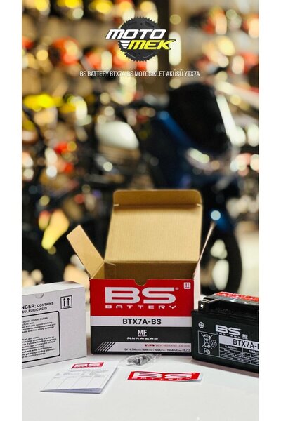 Motomek ARORA Freedom 125 GT125 Max-T150 Vesta50 UYUMLU BS BATTERY BTX7A-BS M...