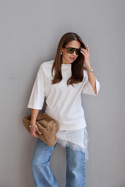 Purple by Banu Lace Combination T-Shirt