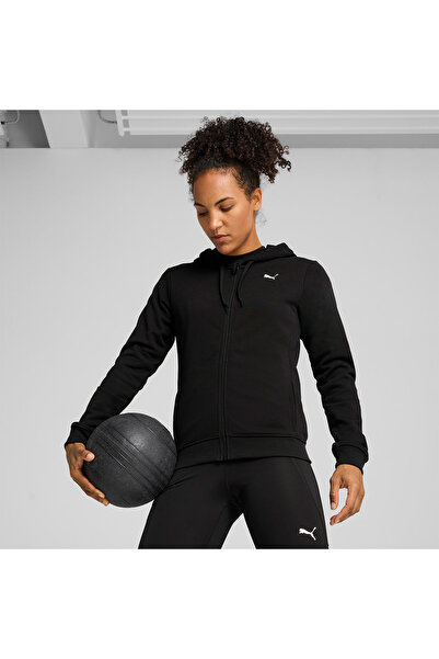 Puma Γυναικείο μαύρο μπουφάν με κουκούλα Tad Essential