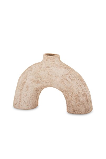 DecoDepot Decorative vase, cream, 17.5x25x7.5 cm