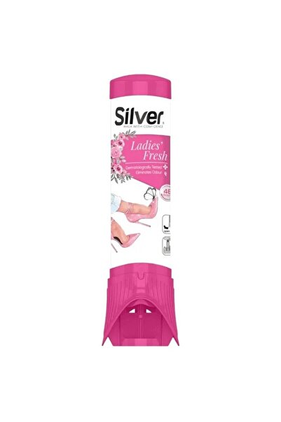 Silver Set of 3 x Ladies Fresh Shoe Deodorant Spray, 100 ml