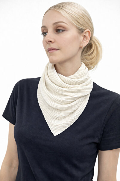 nehir eşarp Pliseli Mevsimlik Fular Bandana 55x55 Cm