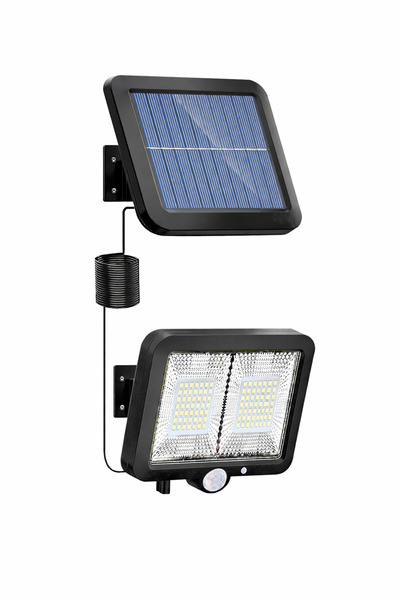 Kyrotech 98 LED Solar Hareket Sensörlü Duvar Lambası, Güneş Enerjili Bahçe Ay...