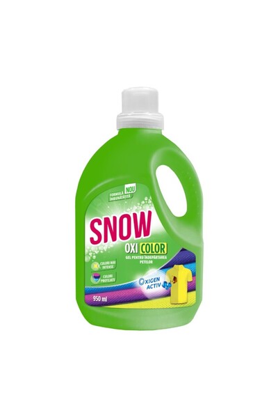 Snow Set 3 x Solutie pentru Indepartarea Petelor, Oxi Color Gel, 950 ml