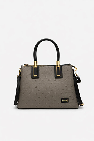 louisiana polo Silver Polo Women's Bag Karali Platinum Black 1000