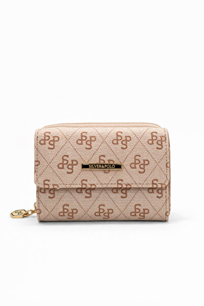 louisiana polo Silver Polo Women's Wallet Patterned Pink-Salmon 1100