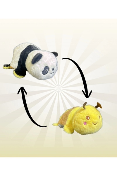 TOPROCKSTORE Cute 27 cm Double-Sided Plush Animals That Turn over When Playing