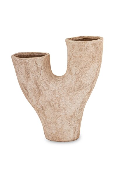 DecoDepot Decorative vase, cream, 5x31x11 cm