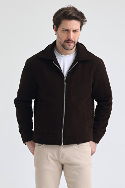 Renvo butik Men's Comfortable Fit Kaşe Premium Jacket