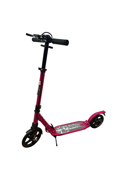 L-Sun Trotinetă din aluminiu cu suspensie dublă pentru adulți sau copii - roz