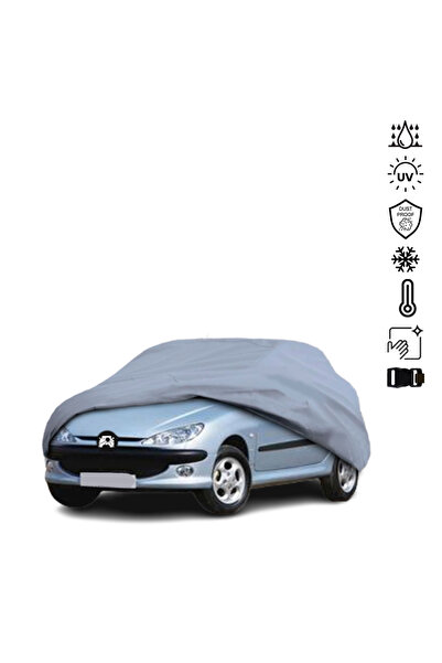 ULTRASHOP Peugeot 206 Hatchback (1998-2007) Su Geçirmez Araba Brandası Dış Me...