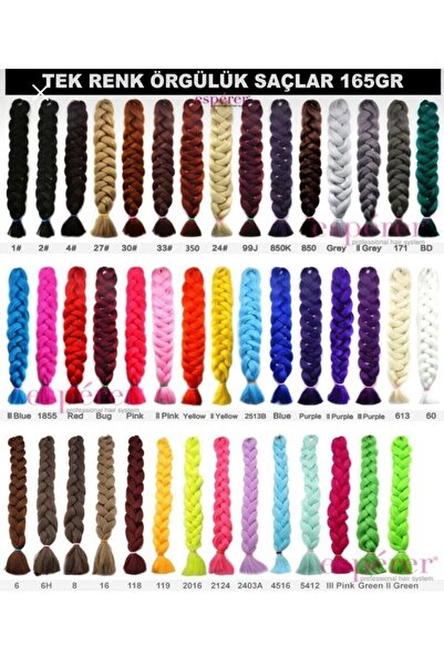 ÖRÜK EVİ Synthetic Hair for African Braids & Rasta – Grey - Light Grey |   Wait