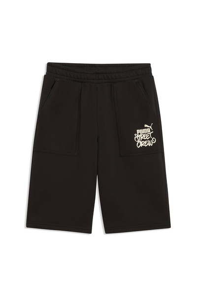 Puma Mid 90S Relaxed Long Boys' Black Shorts