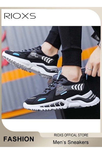 RIOXS Men's Trainers, Fashion Casual Athletic Trainers for Men, Non-slip Walk...