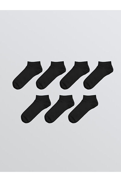 LC Waikiki Rmz Gi̇yi̇m Farkiyla Men's Bamboo Booties Socks 7-Pack