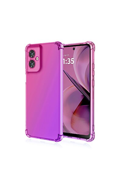 Dedux Husa Telefon, Antichoc, TPU Gradient Roz/Mov, Motorola Moto G55