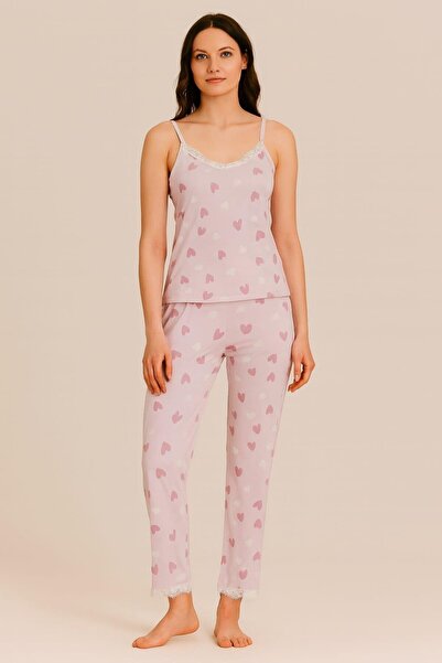 Pemilo Women's 20518 Rope Strap Pajama Set