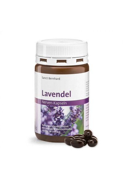 Kräuterhaus Sanct Bernhard Capsules with lavender oil, passion flower and B v...