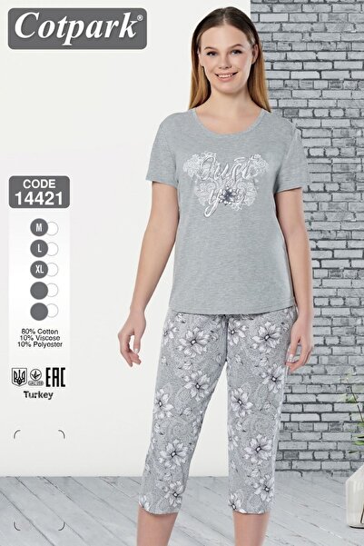 Cotpark Set Capri pentru femei din țesătură de bumbac și viscoză 14421