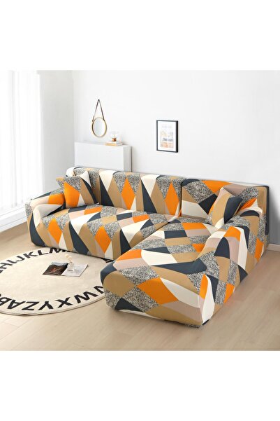 ANATOLIATEKSTILE Husă Canapea Colțar Elastică M+L, L(180*230)+M(145*200) cu e...