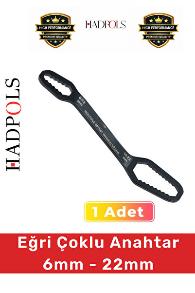 HadPols #EğriAnahtar Profesyonel Paslanmaz Çelik Alet Çantası 6mm-22mm Tamir ...