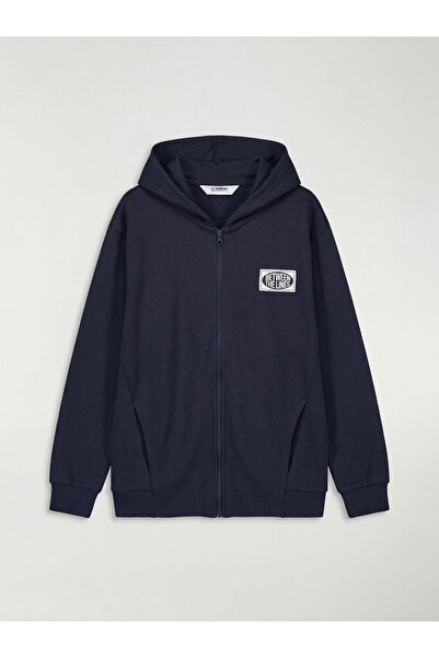 LC Waikiki Lcw Детски суичър с качулка и цип за момче