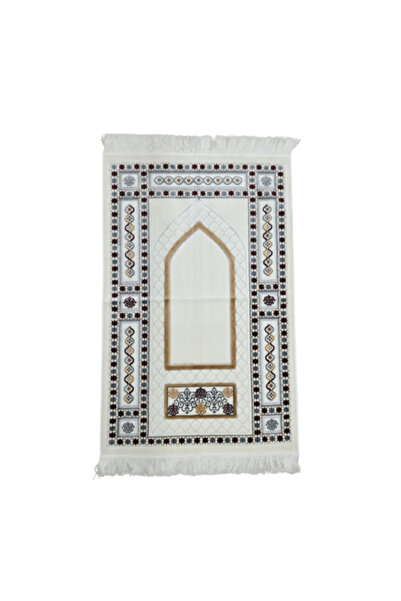 REVE Megane Premium Quality Velvet Islamic Prayer Mat 70 x 110cm