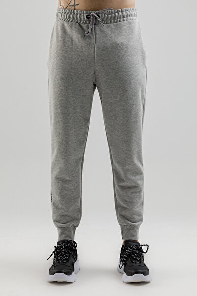 Airlife Sportswear Men's Lightweight Slim and Ribbed Cuffed Sweatpants Gray